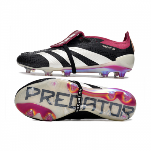 Predator 30 Elite FG Fold Over Tongue - Black Burgundy