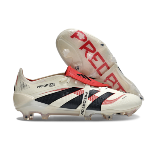 Predator 25 Elite FG Fold Over Tongue - Beige Red - Image 5