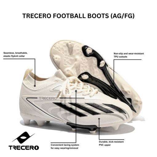 Trecero Football Boots AG/FG – Beige - Image 3